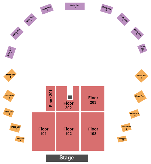 The Hall at Maryland Live Seating Chart: Endstage 4