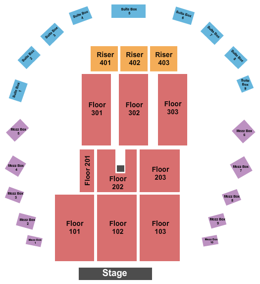 The Hall at Maryland Live Map