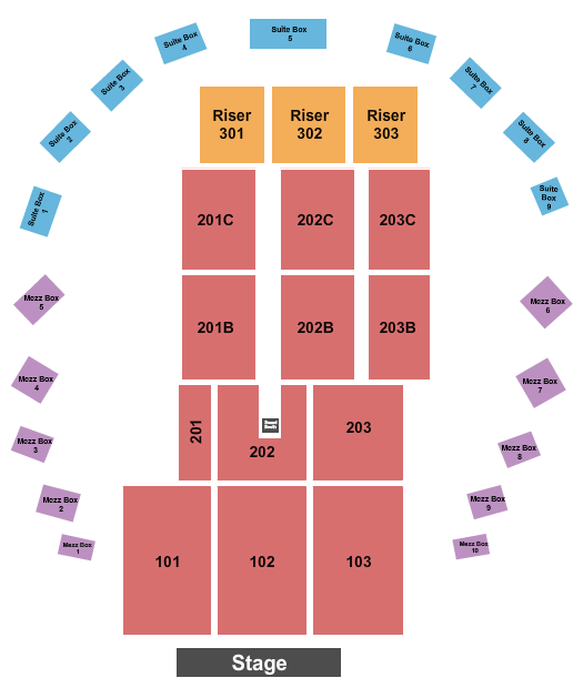 The Hall at Maryland Live Seating Chart: Endstage 6