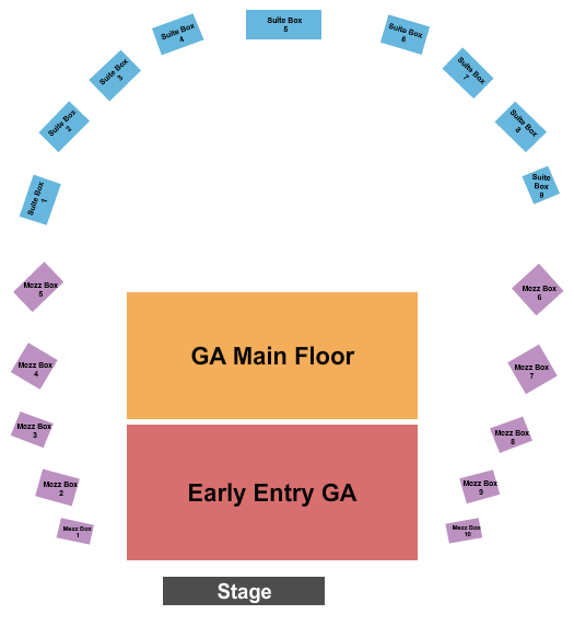 The Hall at Maryland Live Seating Chart: GA/Boxes/Suite