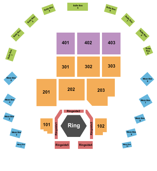 The Hall at Maryland Live Seating Chart: MMA