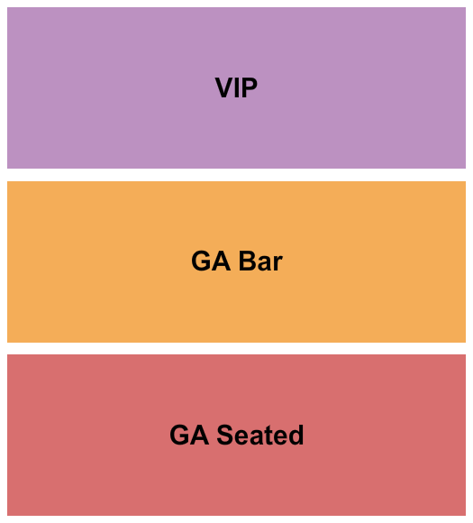 The Hamilton Seating Chart: GA Seated/Bar & VIP