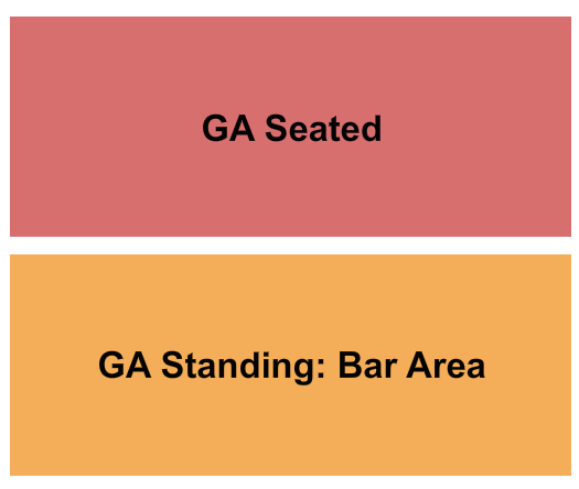 The Hamilton Seating Chart: GA Seated/Bar
