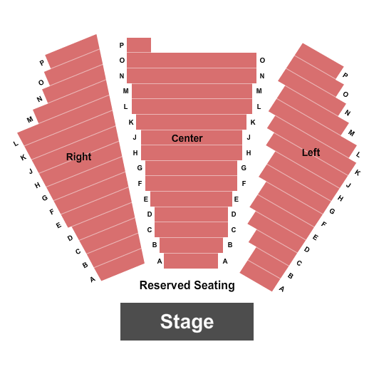 The Harrell Performing Arts Theater Seating Chart: Endstage