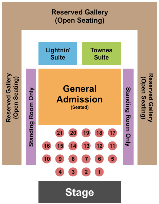 The Heights Seating Chart: Endstage GA & Tables 2