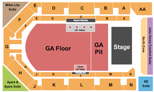 The Ice Box - NE Seating Chart: Endstage GA Pit