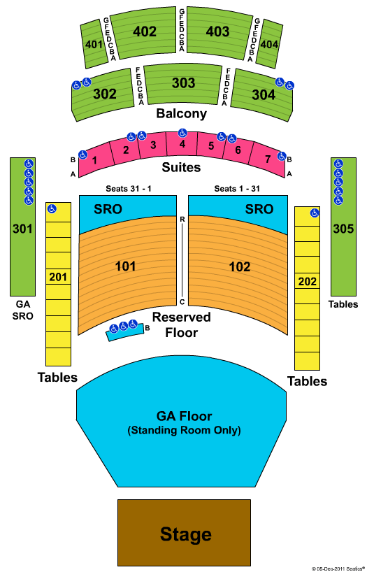 The Joint Hard Rock Las Vegas Seating Chart