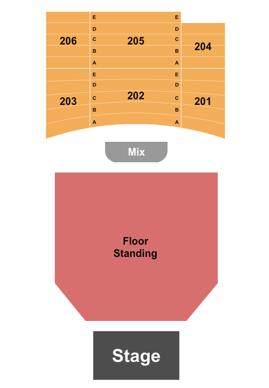 The Joy Theater Seating Chart: Endstage 2