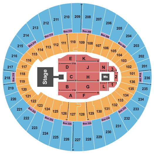 The Kia Forum Seating Chart: Brandy
