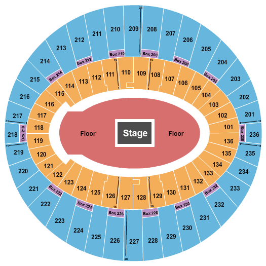 The Kia Forum Seating Chart: CenterStage 2