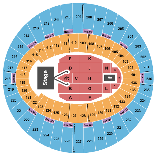 The Kia Forum Seating Chart: Conan Gray