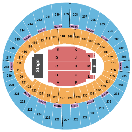 The Kia Forum Seating Chart: David Tao