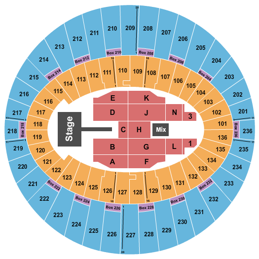The Kia Forum Seating Chart: Druski