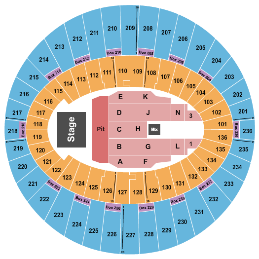 The Kia Forum Seating Chart: Evanescence