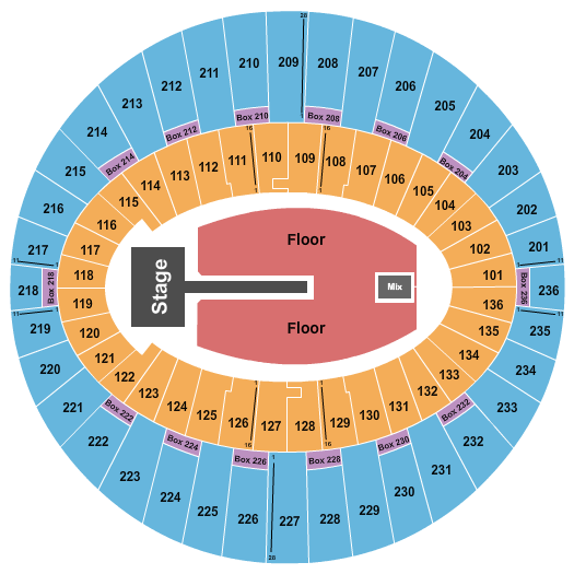 The Kia Forum Seating Chart: Florence and The Machine