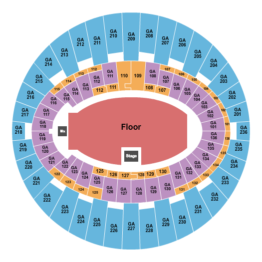 The Kia Forum Seating Chart: Four Tet