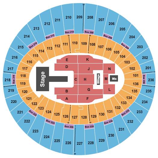 The Kia Forum Seating Chart: J Balvin