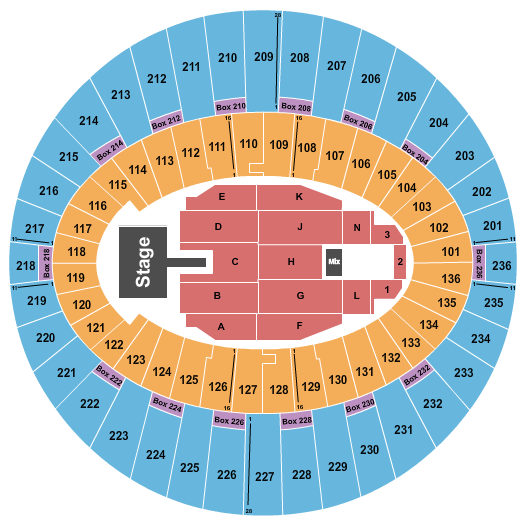 The Kia Forum Seating Chart: Jessie Reyes