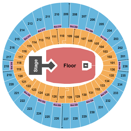 The Kia Forum Seating Chart: Karan Aujla
