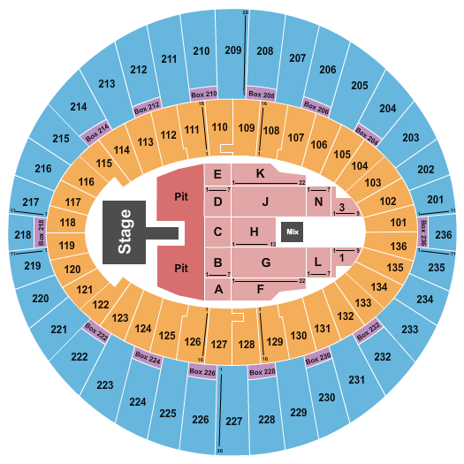 The Kia Forum Seating Chart: Madison Beer