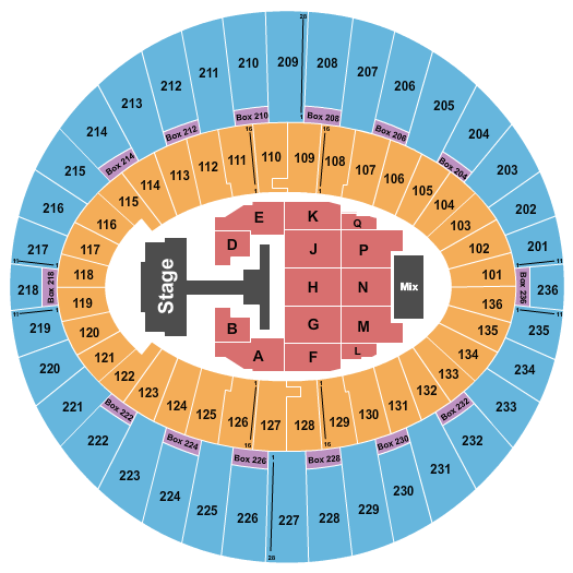 The Kia Forum Seating Chart: Monsta X