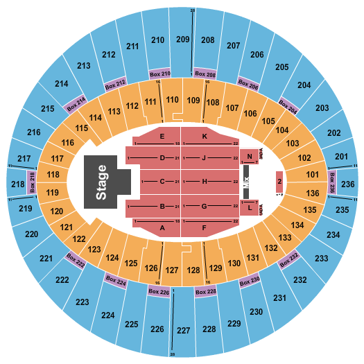 The Kia Forum Seating Chart: Omar Courtz