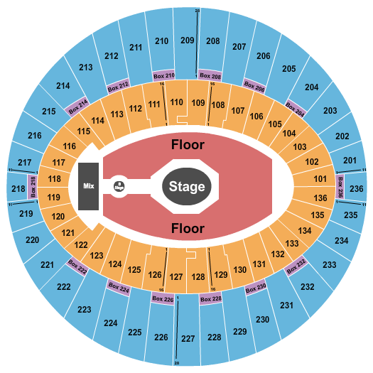 The Kia Forum Seating Chart: Tame Impala