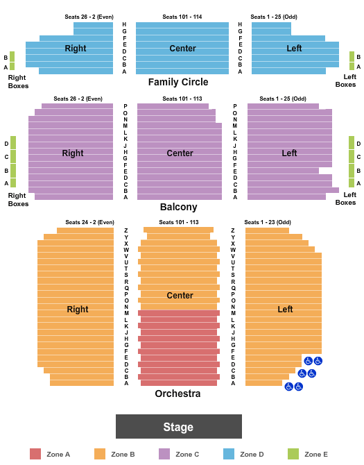 Kimmel Center Family Circle Seating Chart