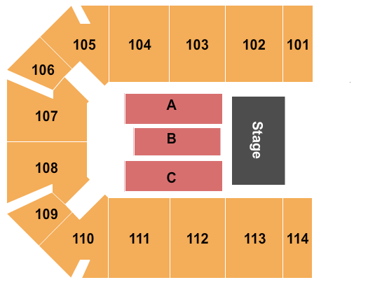 The Kovalchick Convention and Athletic Complex Seating Chart