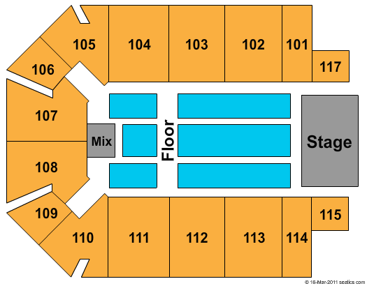 The Kovalchick Complex Seating Chart