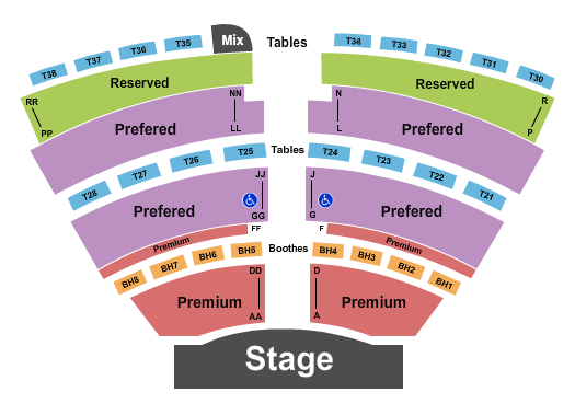 Mat Franco Theater at the LINQ Seating Chart