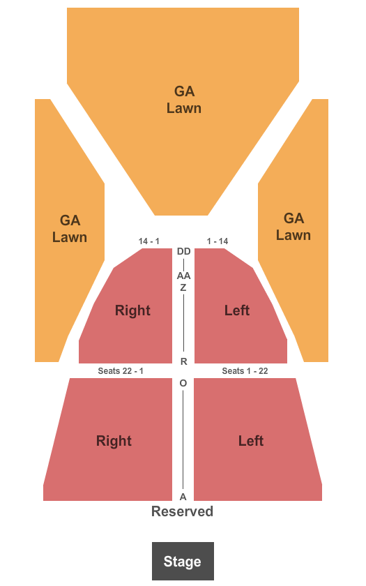 The Lawn At White River State Park Seating Chart