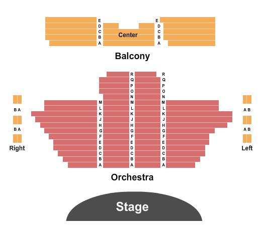 The Liberty Center Seating Chart: Endstage