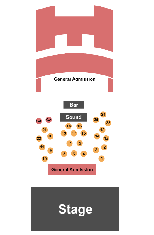 The Lincoln - Cheyenne Seating Chart: GA & Tables