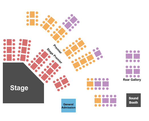The Loft At City Winery - Philadelphia Seating Chart: GA/Stage Premier/Rear Gallery