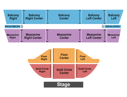 The Mansion - MO Seating Chart: Endstage - Golden Circle