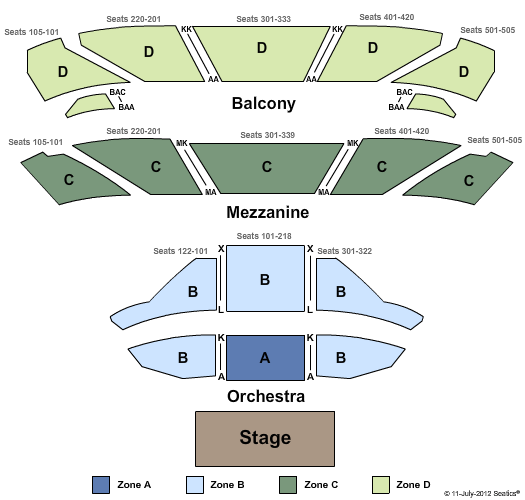 The Mansion Seating Chart