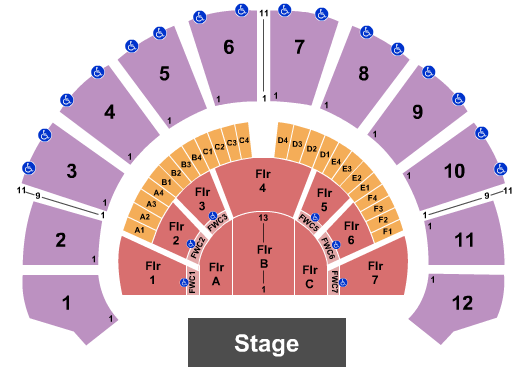 The Masonic - San Francisco Seating Chart: End Stage