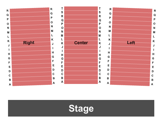 The Matrix Club Seating Chart: Endstage A-R