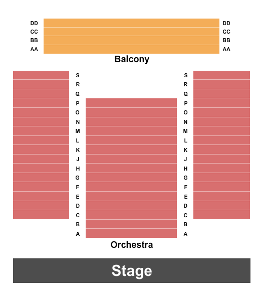The Media Theatre Seating Chart: Endstage
