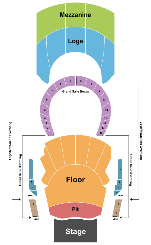 The Met Presented by Highmark Seating Chart: Endstage GA Pit & Floor