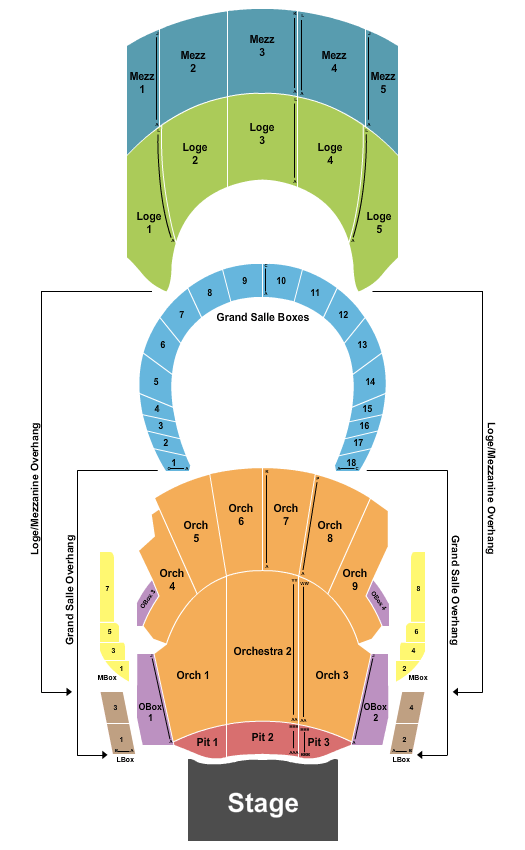 The Met Seating Chart