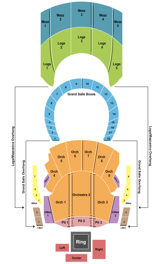 The Met Presented by Highmark Seating Chart: Wrestling