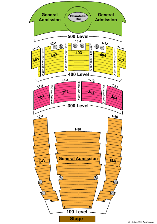 Midland Seating Chart