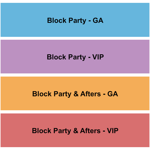 The Midway - CA Seating Chart: Block Party