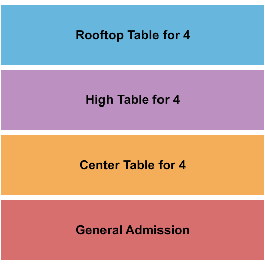 The Midway - CA Seating Chart: GA/Tables