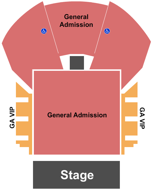 The Mission Ballroom Seating Chart: Endstage GA - GA VIP Sides