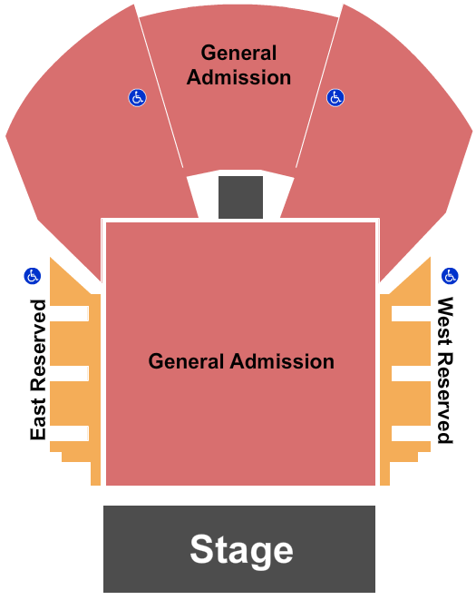 The Mission Ballroom Map