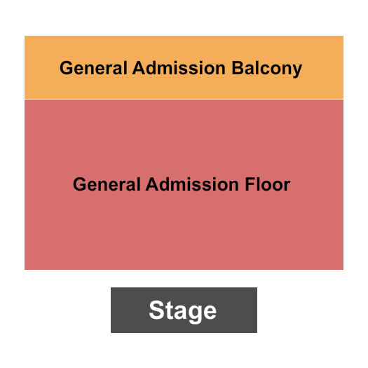 The Mod Club Seating Chart: GAFlr/GABalcony