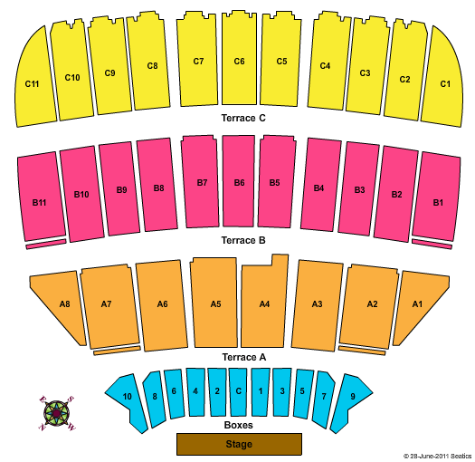 The Muny Seating Chart
